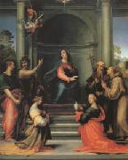 Fra Bartolommeo The Annunciation with Saints Margaret Mary Magdalen Paul John the Baptist Jerome and Francis (mk05) oil painting picture wholesale
